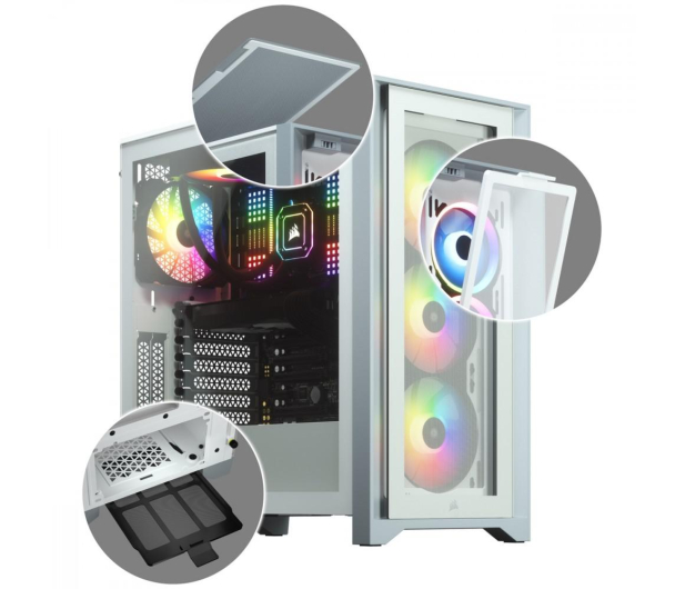 CORSAIR iCUE 5000X RGB TG Mid Tower Biała - 621740 - zdjęcie 5